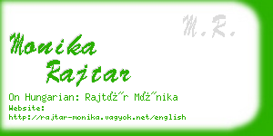 monika rajtar business card